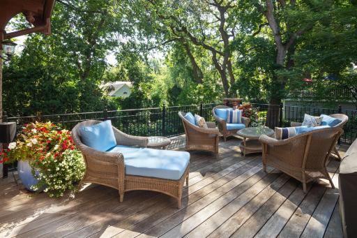 Retreat to the expansive IPE deck off the family room and immerse yourself in the private scenic views, offering a serene outdoor escape.