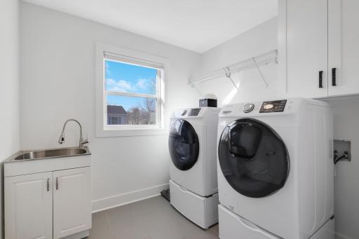 2nd floor laundry makes laundry a breeze!