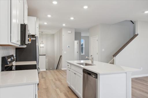 Kitchen. Similar floorplan but different finishes.