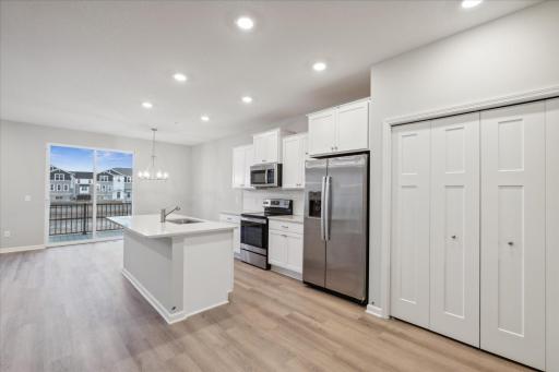 Pantry closet. Similar floorplan but different finishesl.