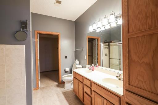 Master bath has separate shower and tub! Ceramic floors and tub surround!