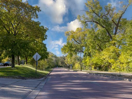 Follow the winding & scenic Cedar Lake Parkway home