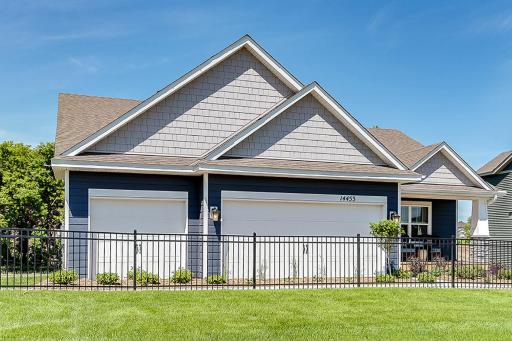 Finnegan Northern Craftsman at Ravine Crossing in Cottage Grove. Photo is of Model home. Options and colors may vary. Ask Sales Agent for details.