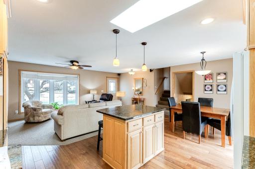 Open floorplan is great for entertaining and big enough for a family.