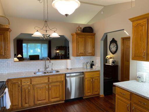 Photo for 2271 Highway 27 E, 8, Osakis, MN 56360 - Listing #6506633 Opening over sink overlooks the dining area and great room.