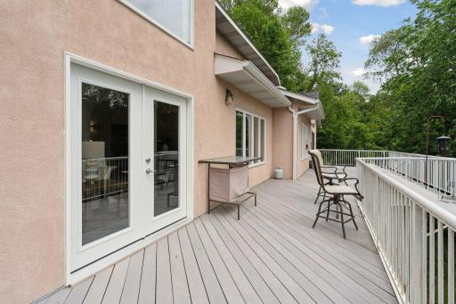 Large outdoor deck with 2 different access points make this an amazing space for relaxation or entertainment