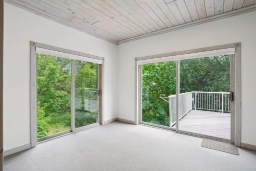 Large sunroom off the kitchen, perfect place to start and end the day.