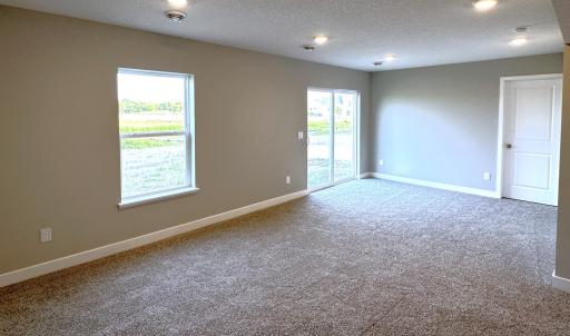 Extra space? How about this FINISHED basement living space AND walkout basement!!! *Picture is of actual home.