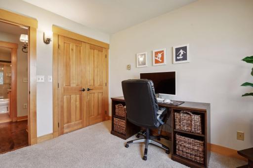 Bedroom is currently being used as an office