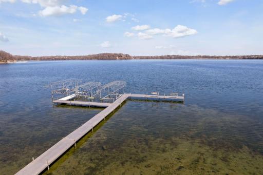 The association offers a lottery for yearly boat lift slips on Lake Riley