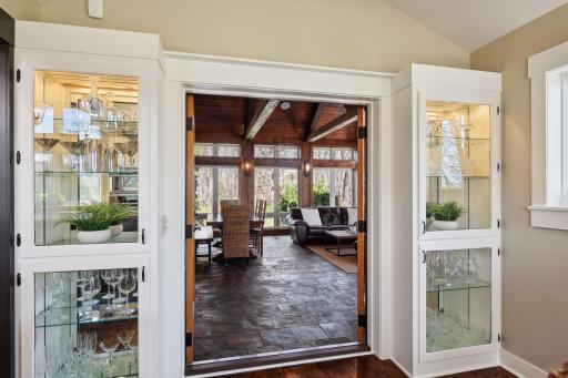 Enter into the hearth room complete with soaring ceilngs and exposed solid timber beams - just beautiful!