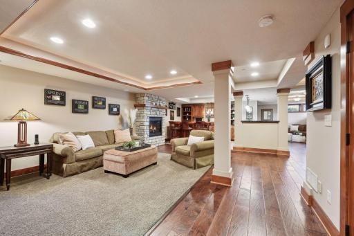 An entertainer's dream awaits in the lower level