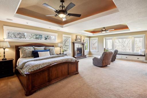The massive primary upper level suite addition is over 1,000 finished sq. ft. and