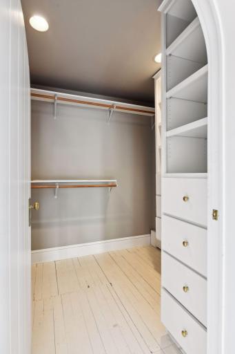 The walk-in closet offers abundant storage, ensuring organization and convenience for even the most discerning homeowner.