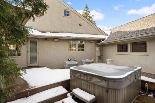 Private Jacuzzi just outside your primary suite and main floor power room.