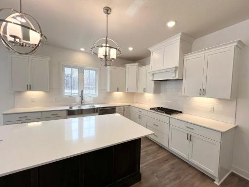 Designer PLUS gourmet kitchen with HUGE island!