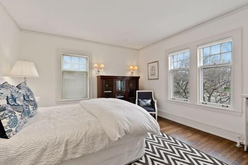 Upper Level 2nd Bedroom with a Dedicated 3/4 Bath just across the Hall.