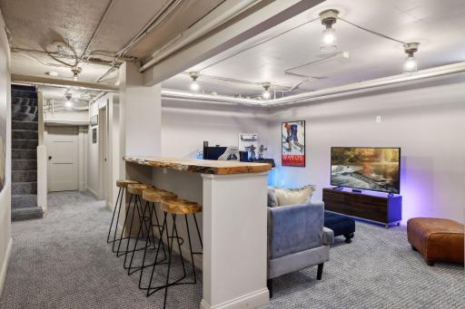 Great Recreation Space in Lower Level. New Carpet.