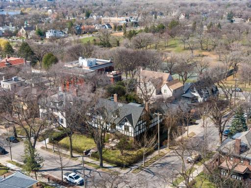 Surrounded by stately homes along Knox Avenue.