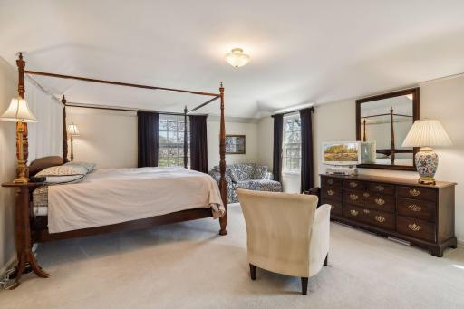 Primary bedroom. Upper level has 4 bedrooms.