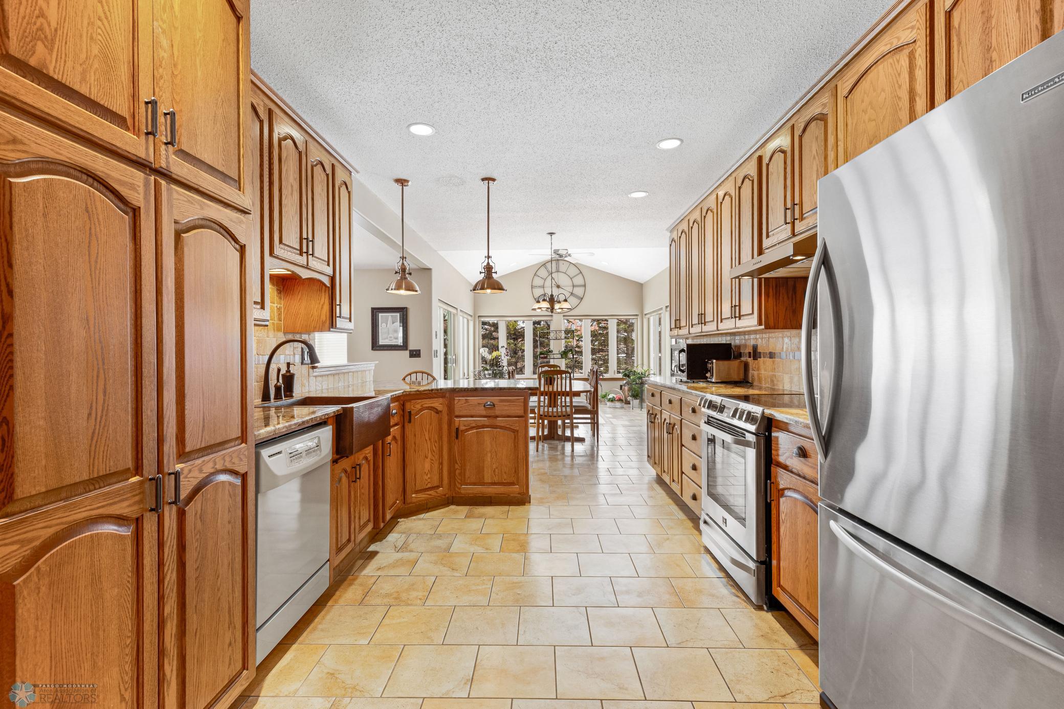 Kitchen to sunroom