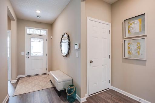 Welcome home to the Bristol floor plan! Light pours in from the entryway to the back of the home.