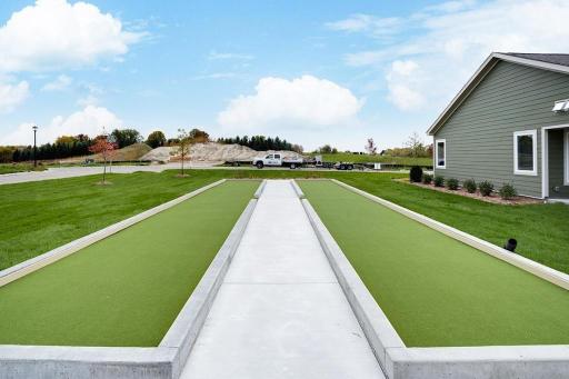 Bocce ball courts included in the community recreation area for all residents!