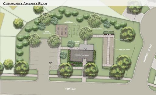 Community area rendering -beautiful start and only more beauty to come!
