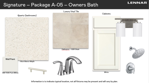 Actual Owners Bath interior package.