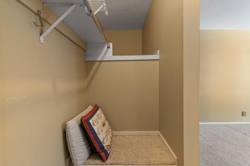 Surprising additional storage space in the 2nd Bedroom closet