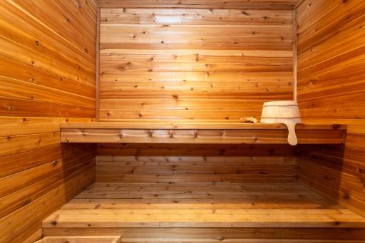 Full cedar sauna - for your perfect health & wellness retreat