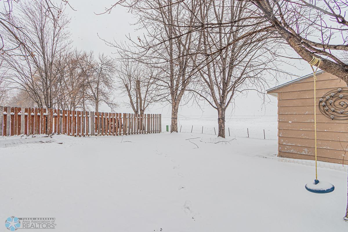 Large Back yard; Partially Fenced
