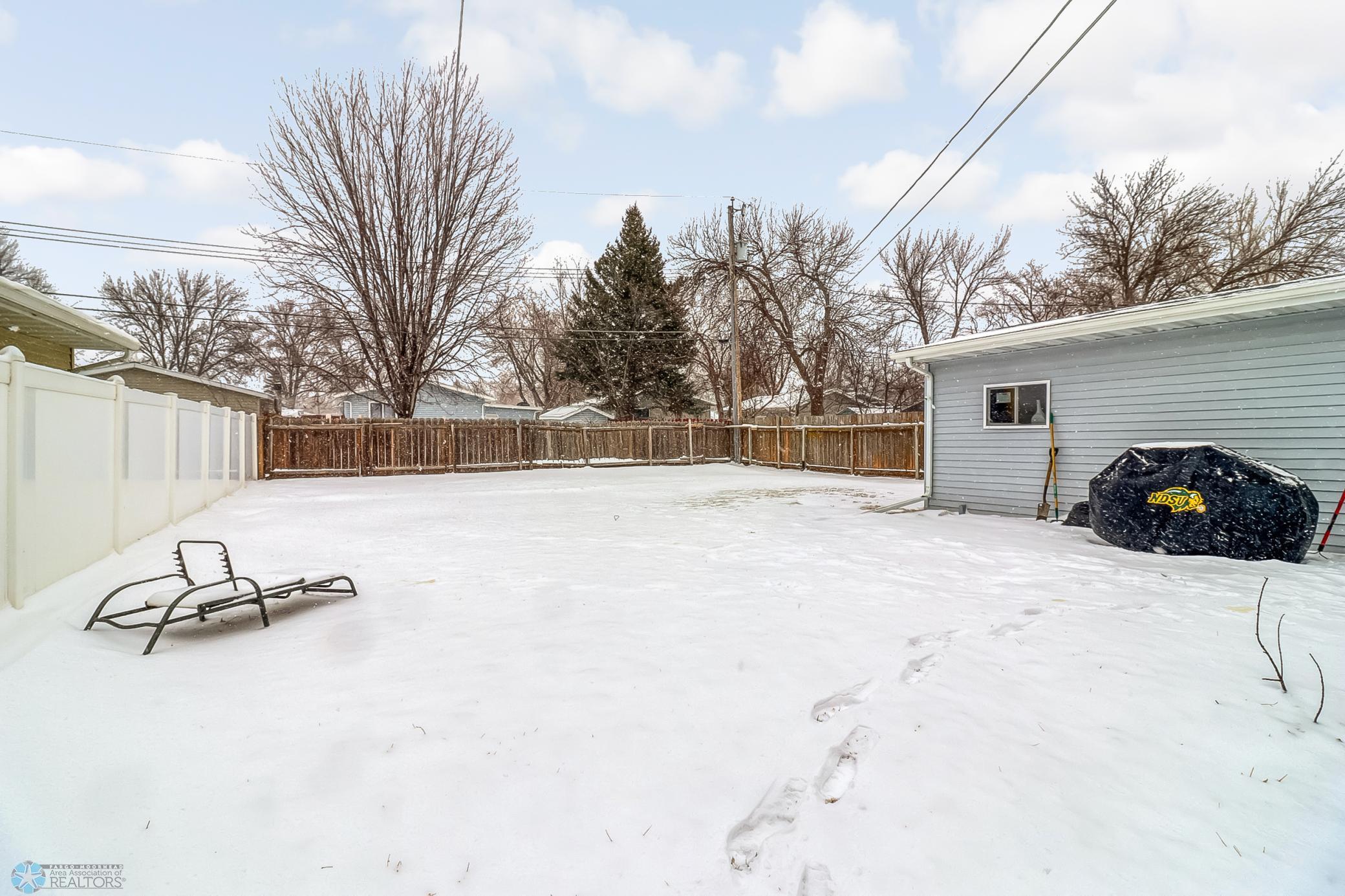 2 Backyard - partially fenced yard