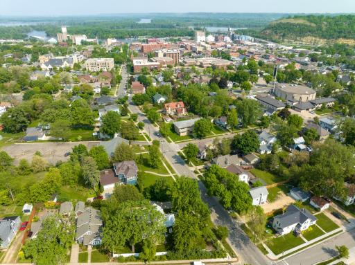 Aerial View of Property and Down Town Red Wing