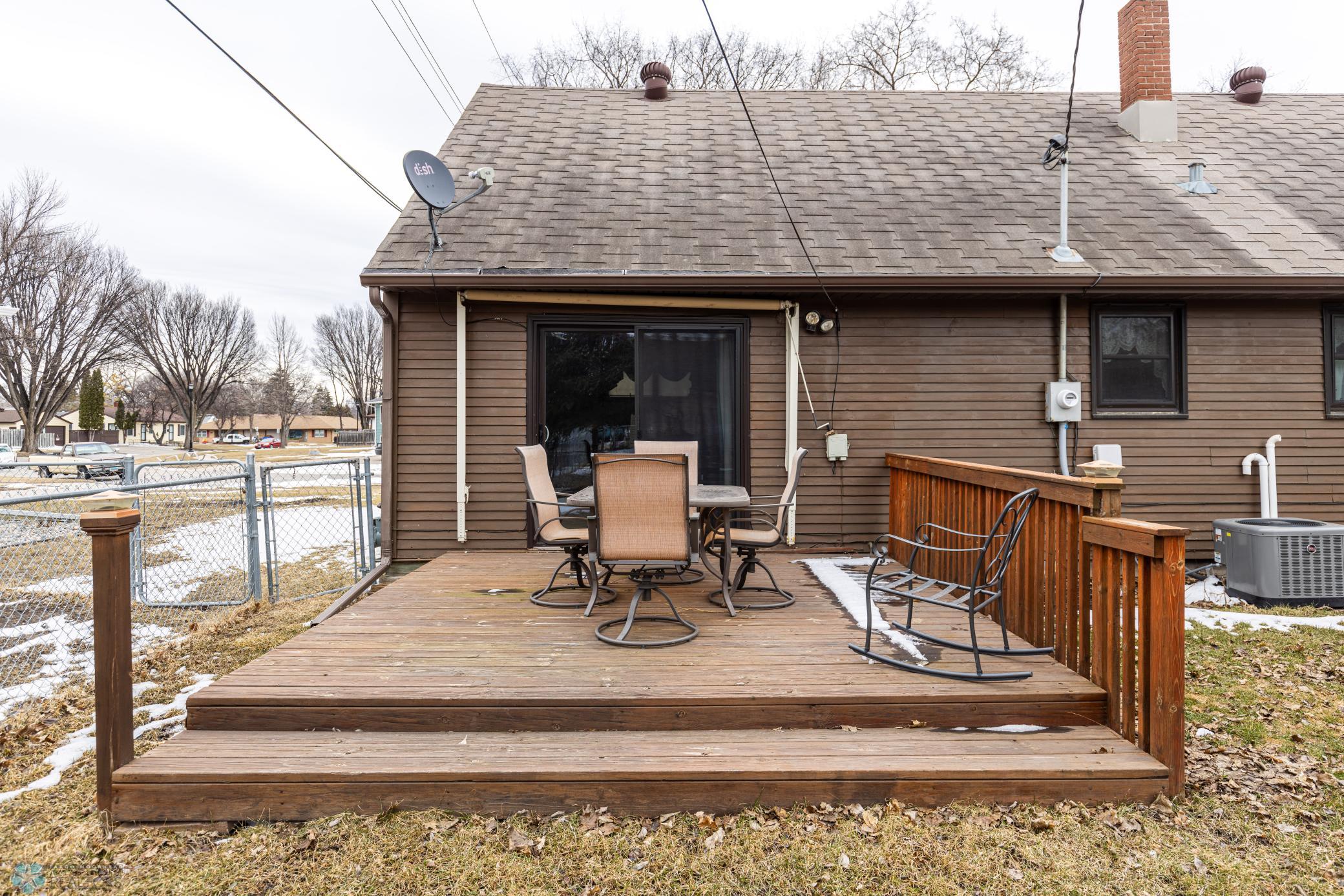 Wood deck