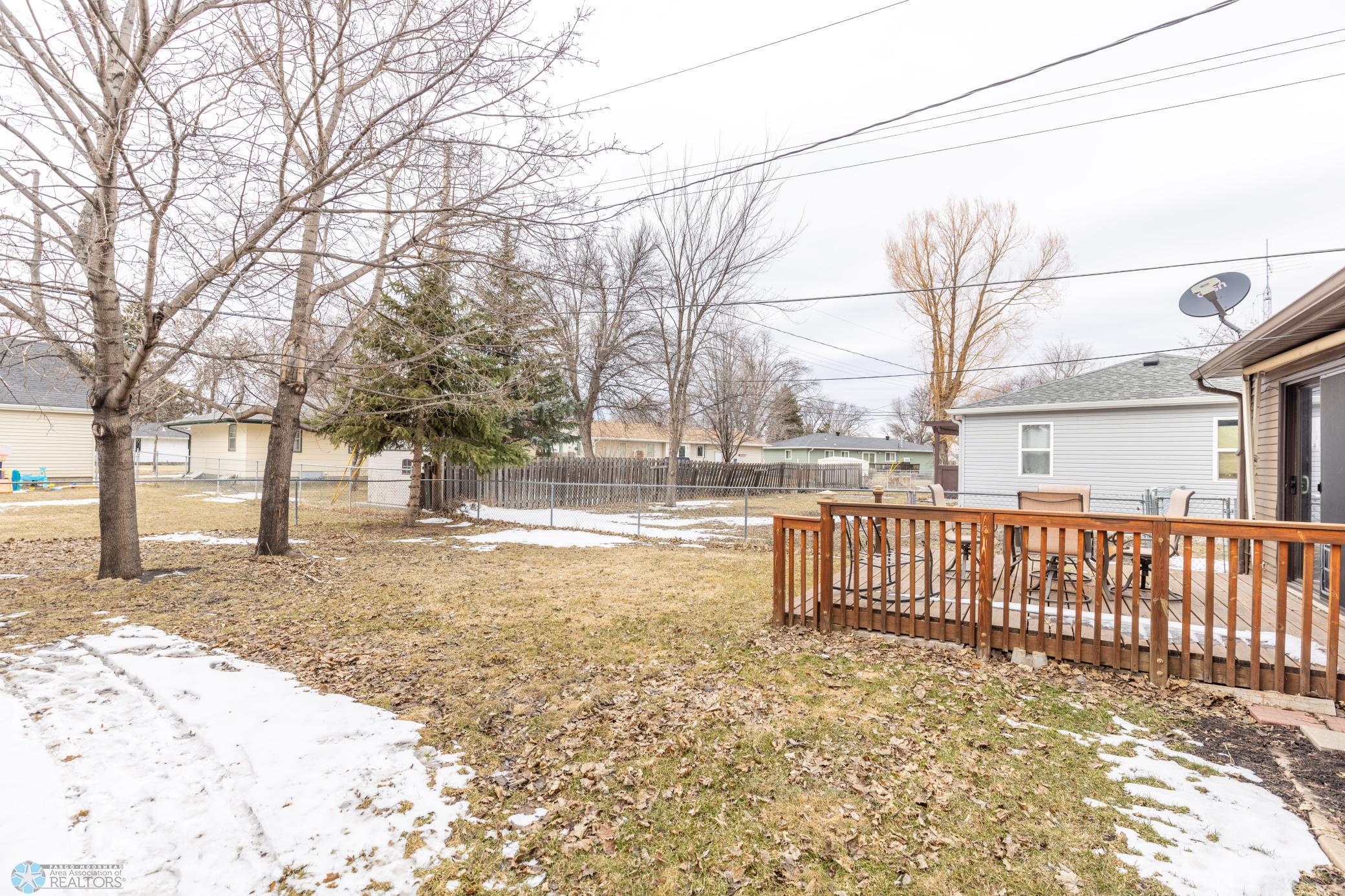 Fully fenced in yard.