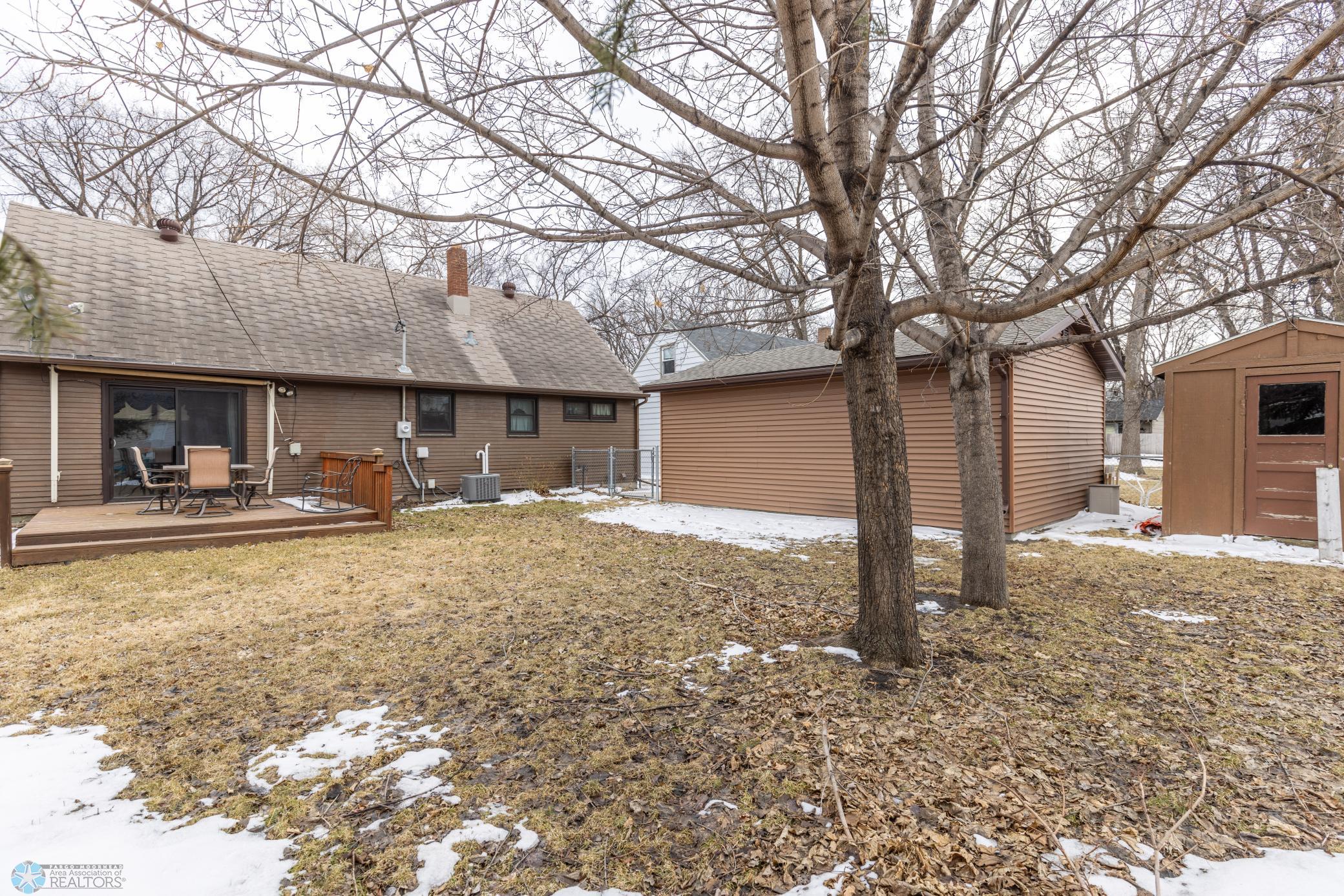 Shed included.
