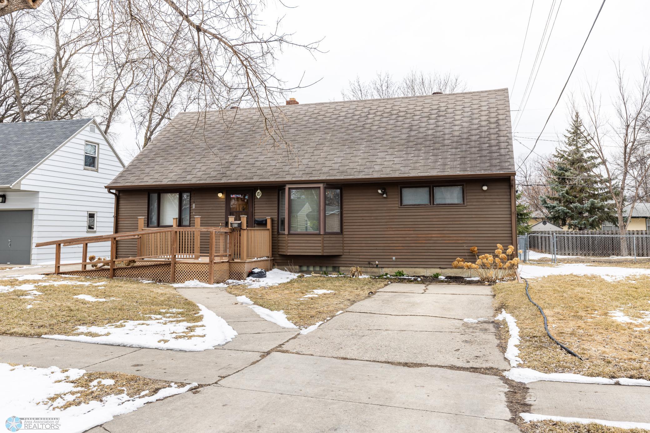 1 1/2 Story 4 bedroom 2 bath home with single garage.