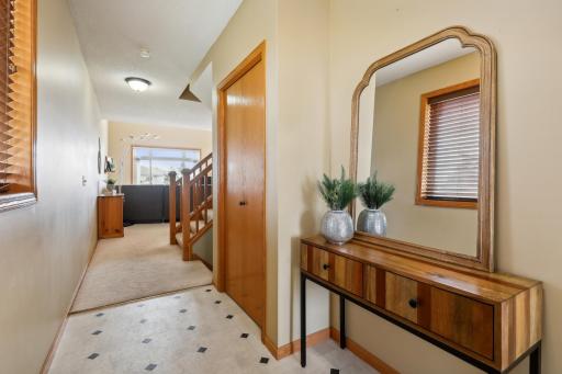 Spacious foyer with coat closet, ideal for MN winters