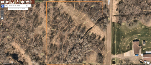 GIS Map with Contours