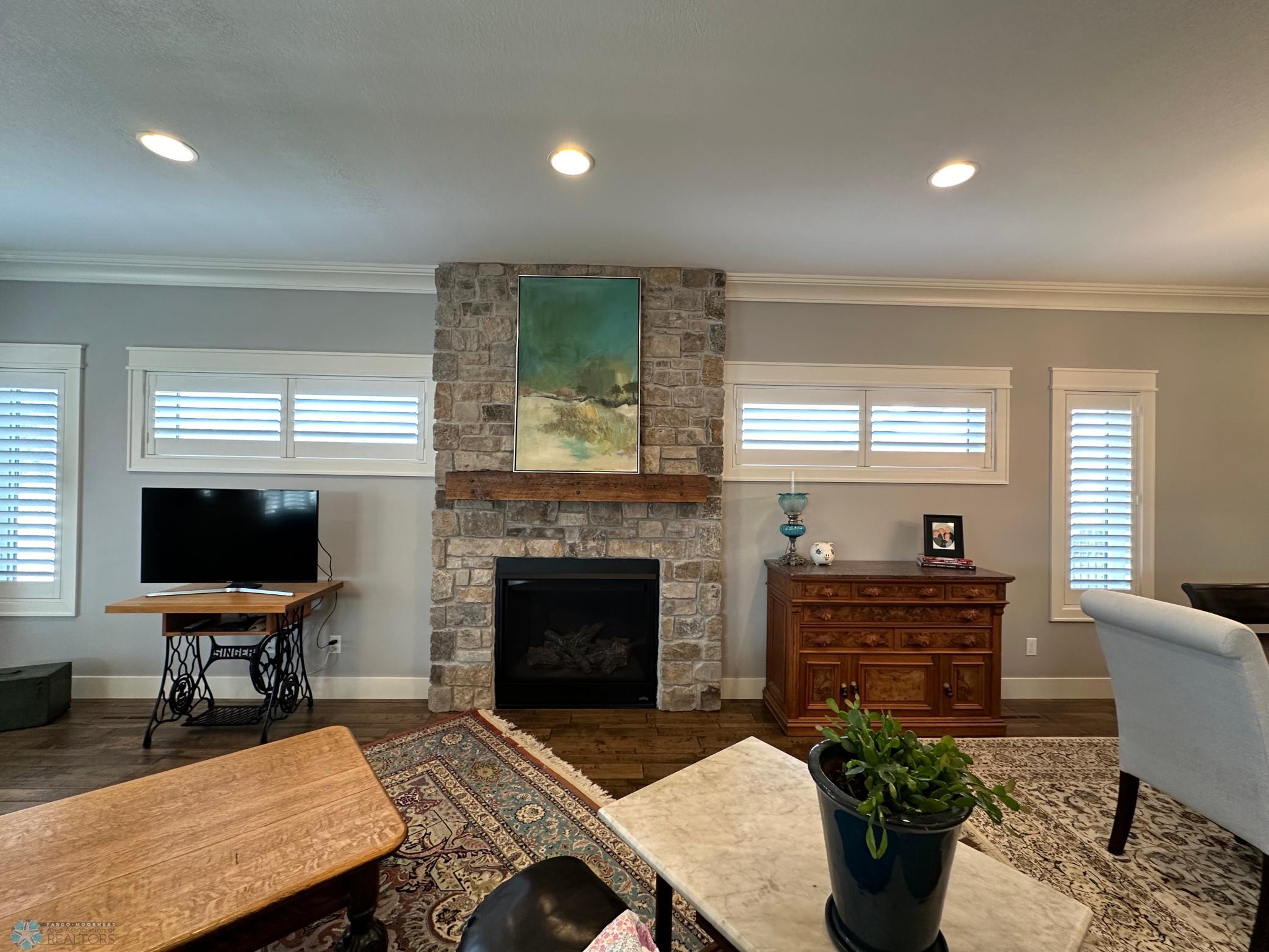 Stone Gas Fireplace