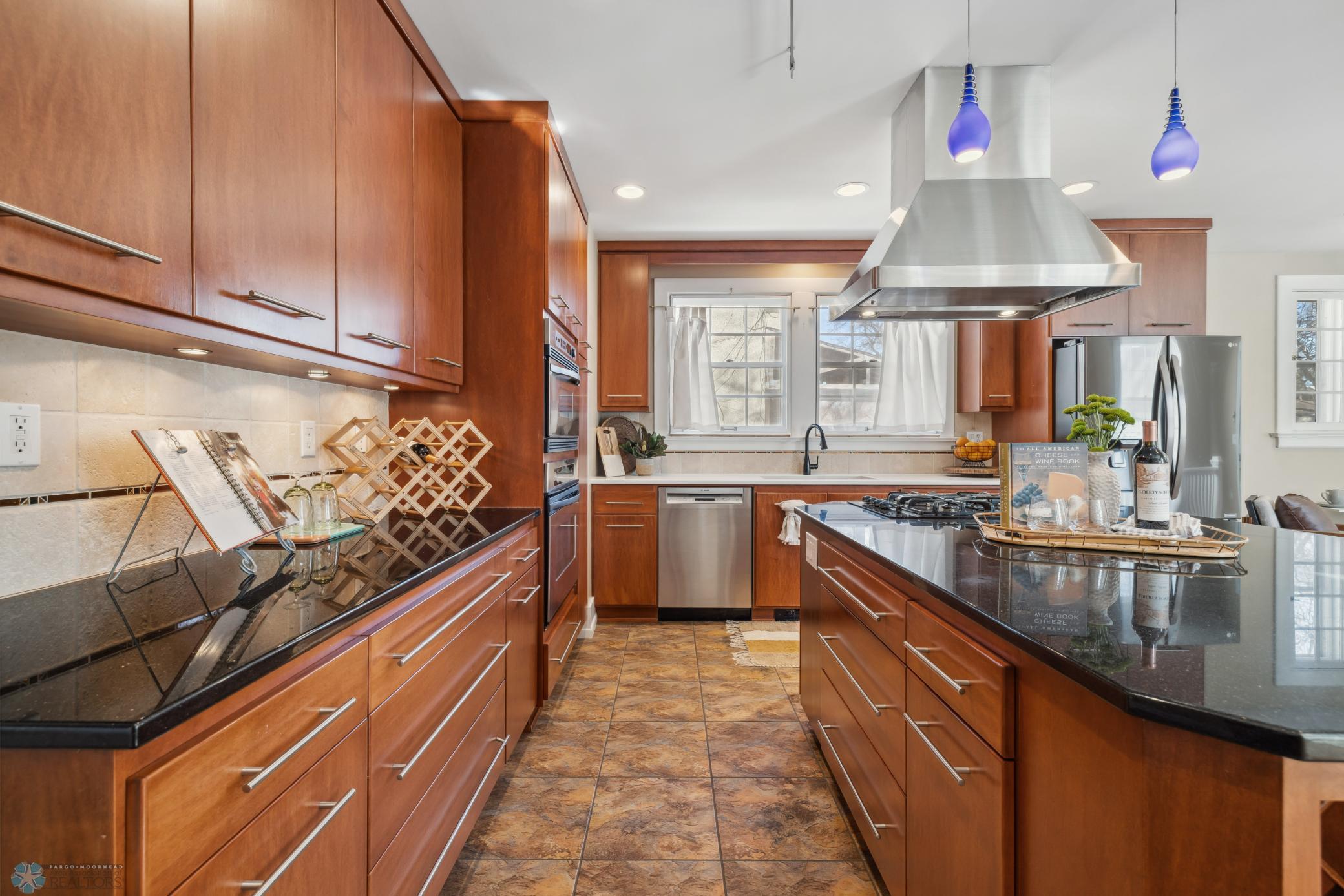 Kitchen Stone Counters Throughout