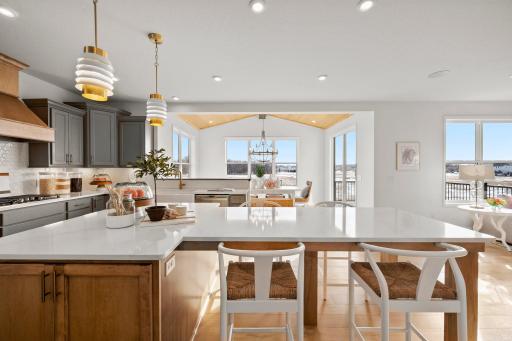 Spacious kitchen island *Photo of a model home. Inquire about options with New Home Consultant.