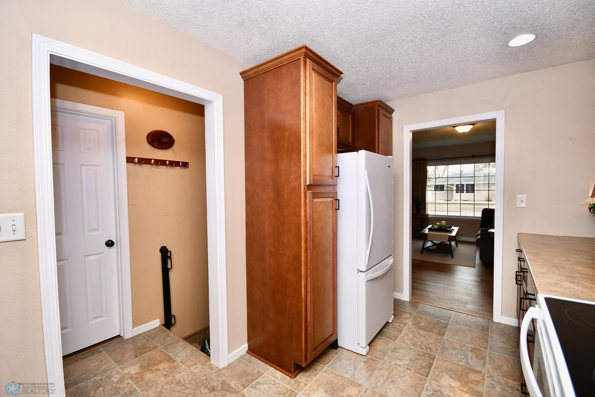 Kitchen to basement stairs