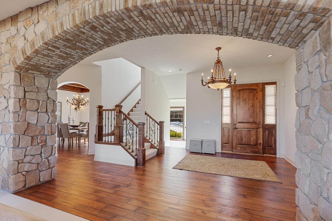 Grand stone entry