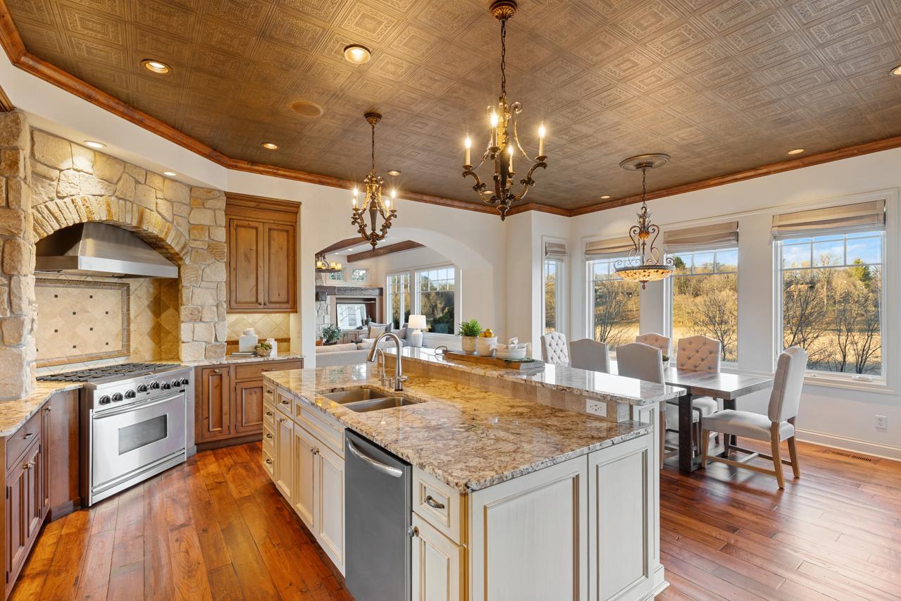 Lake views from the kitchen