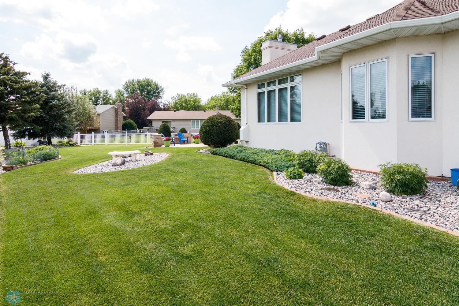 Southside of house
