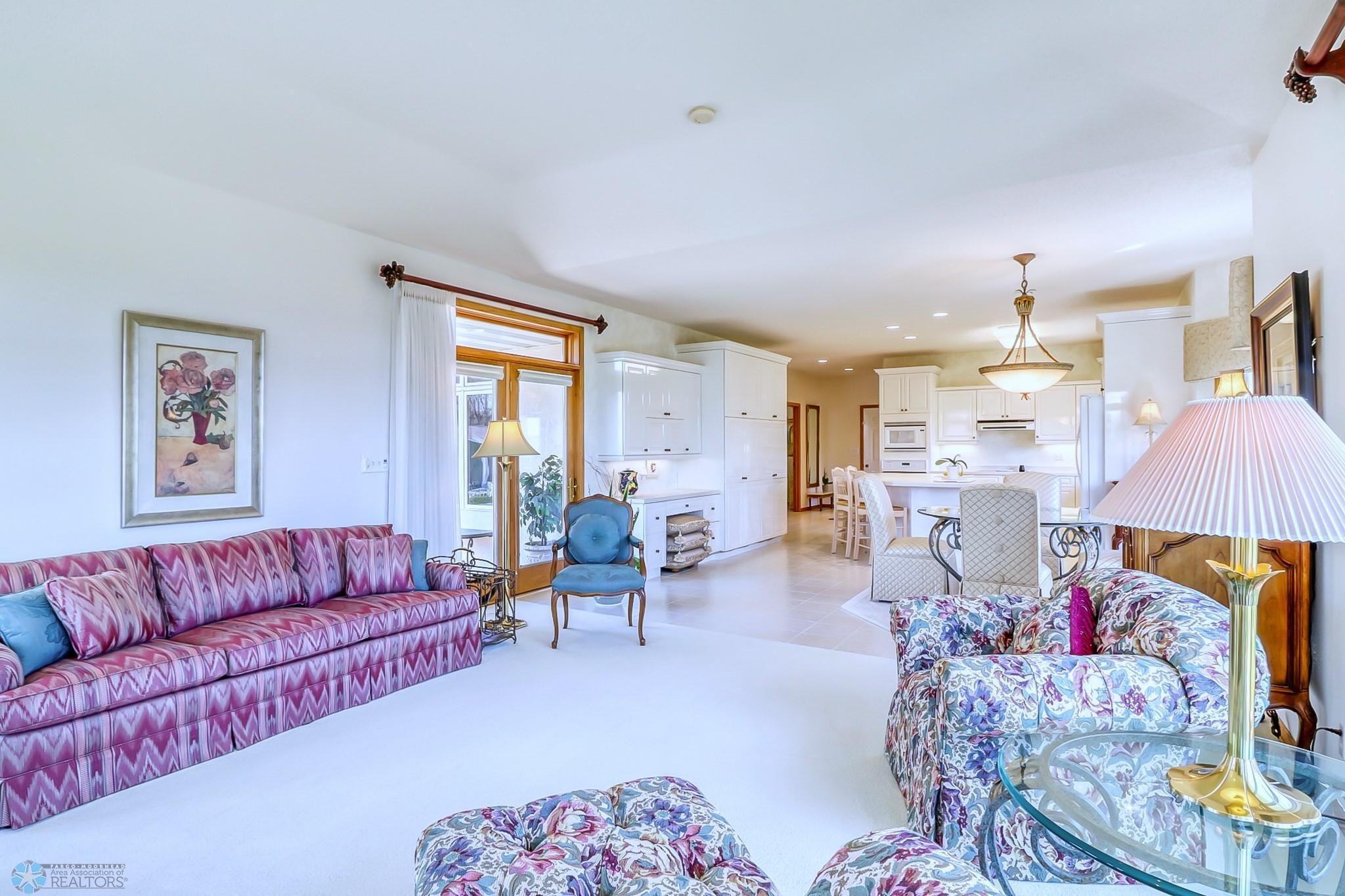 Main-floor family room-convenient access to patio & backyard