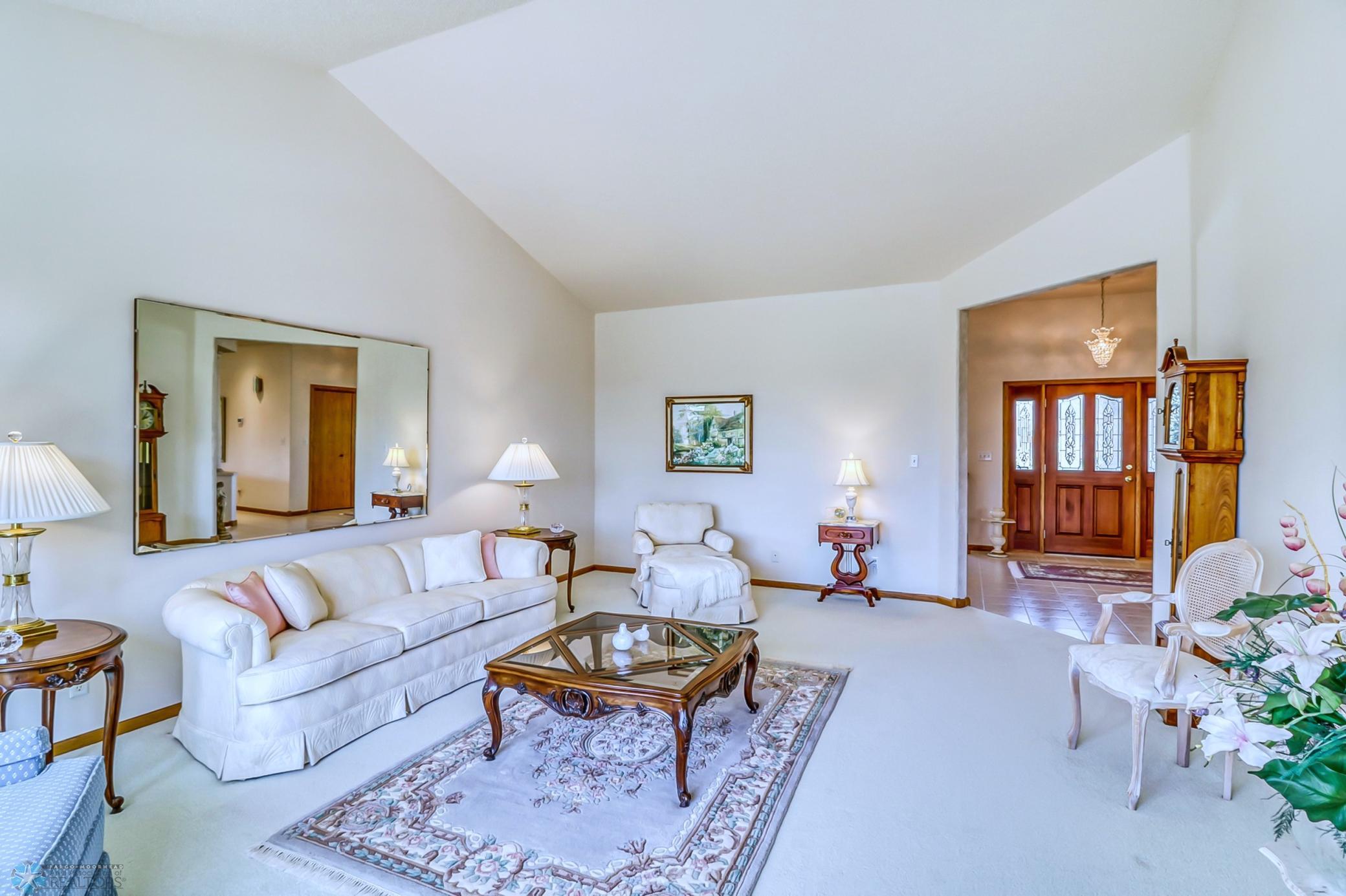 Formal living room-vaulted ceilings