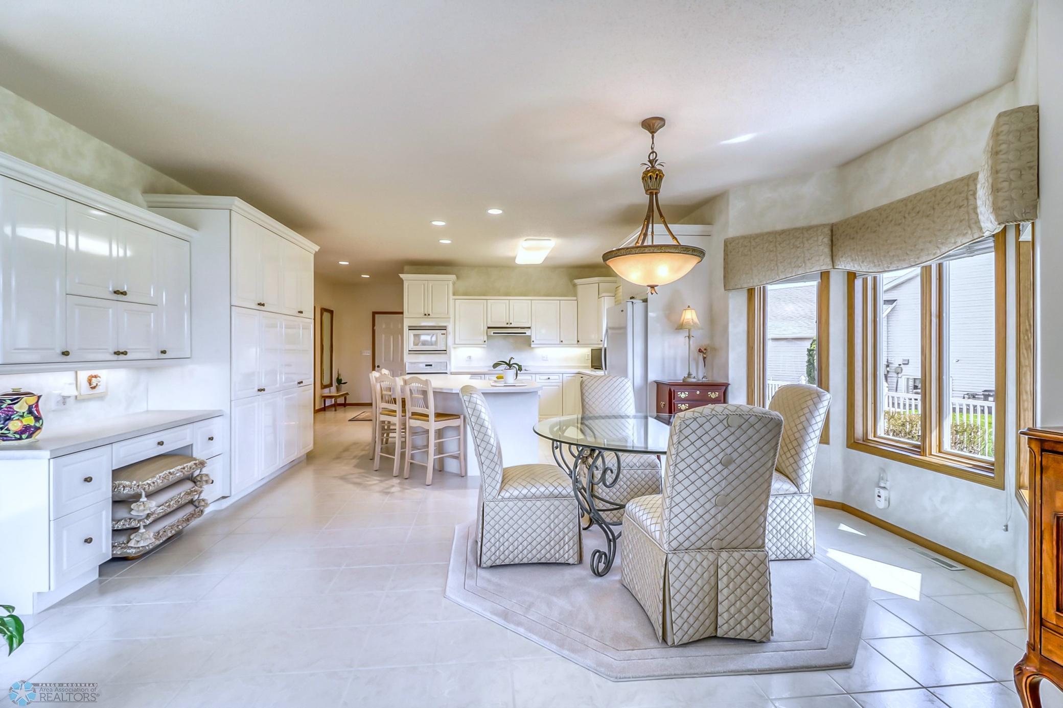 Dining area-with tile floors